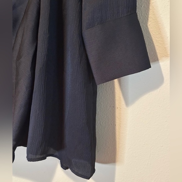 ba&sh Women’s Falla Faux Wrap Satin Mini Dress Black NWT Size Large - Picture 5 of 10